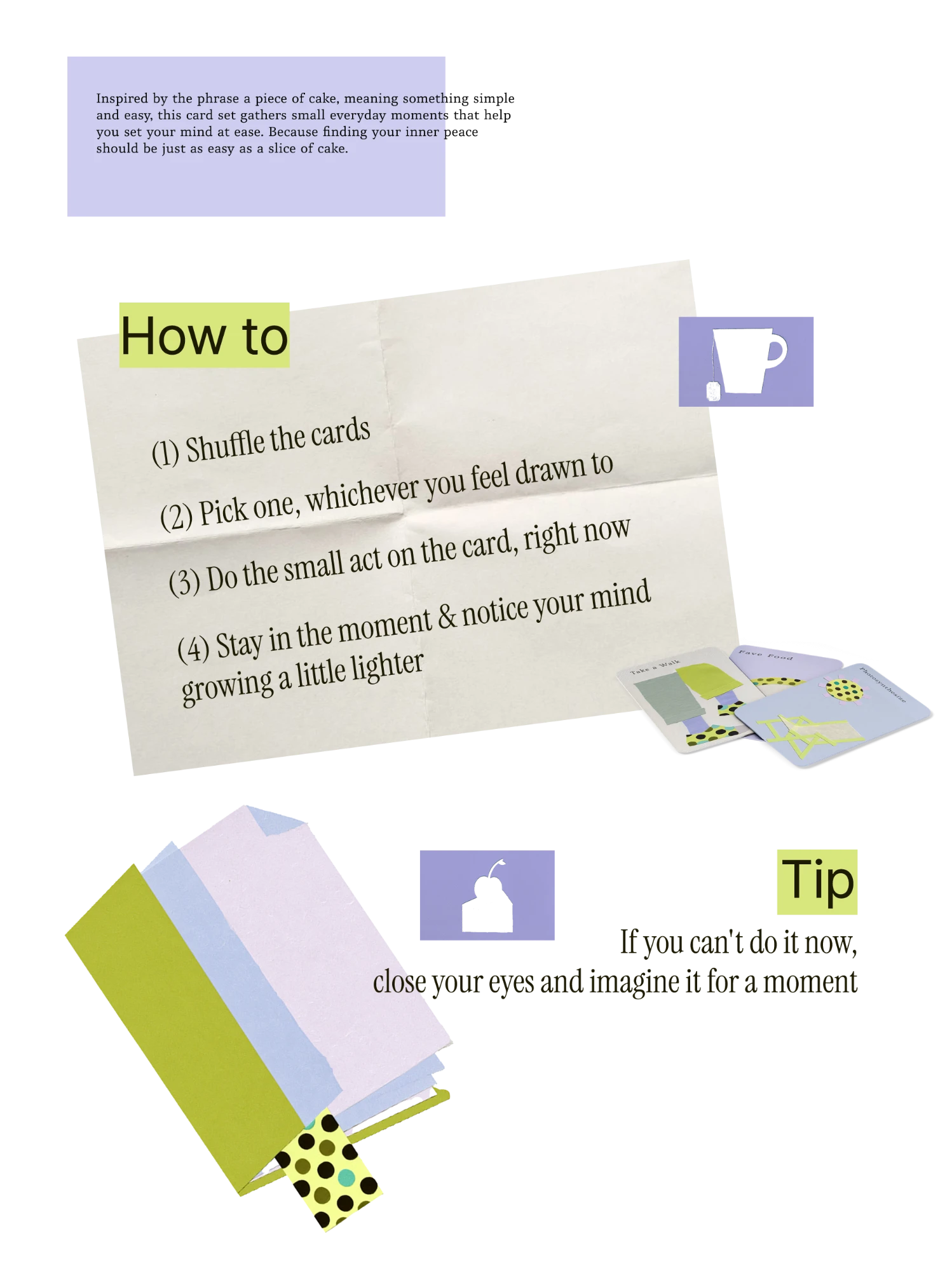 a PEACE of cake how-to and tip