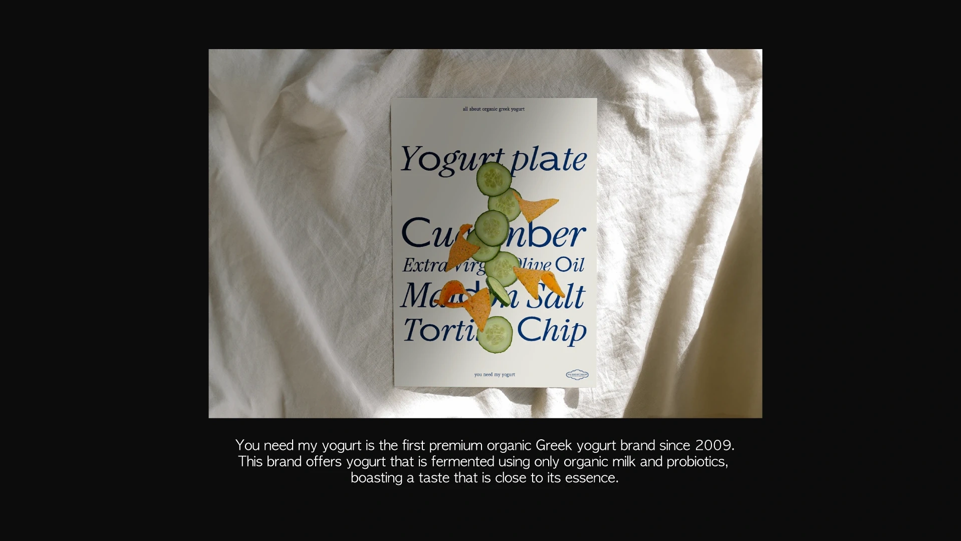 You Need My Yogurt poster on linen